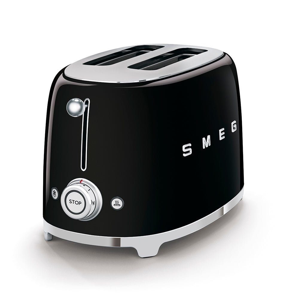 Smeg 50's Retro Style 2 Slice Toaster | Black Smeg Toaster Euronics Ireland
