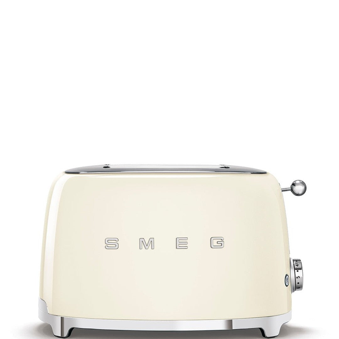 Smeg 50's Retro Style 2 Slice Toaster | Cream Smeg Toaster Euronics Ireland