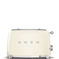 Smeg 50's Retro Style 2 Slice Toaster | Cream Smeg Toaster Euronics Ireland
