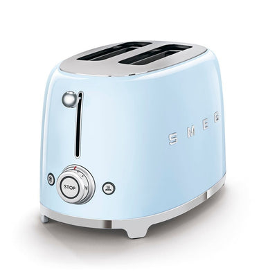 Smeg 50's Retro Style 2 Slice Toaster | Pastel Blue Smeg Toaster Euronics Ireland