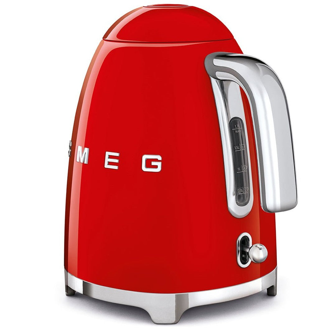 Smeg Retro 50's Style 1.7 Litre Kettle | Red Smeg Kettle Euronics Ireland