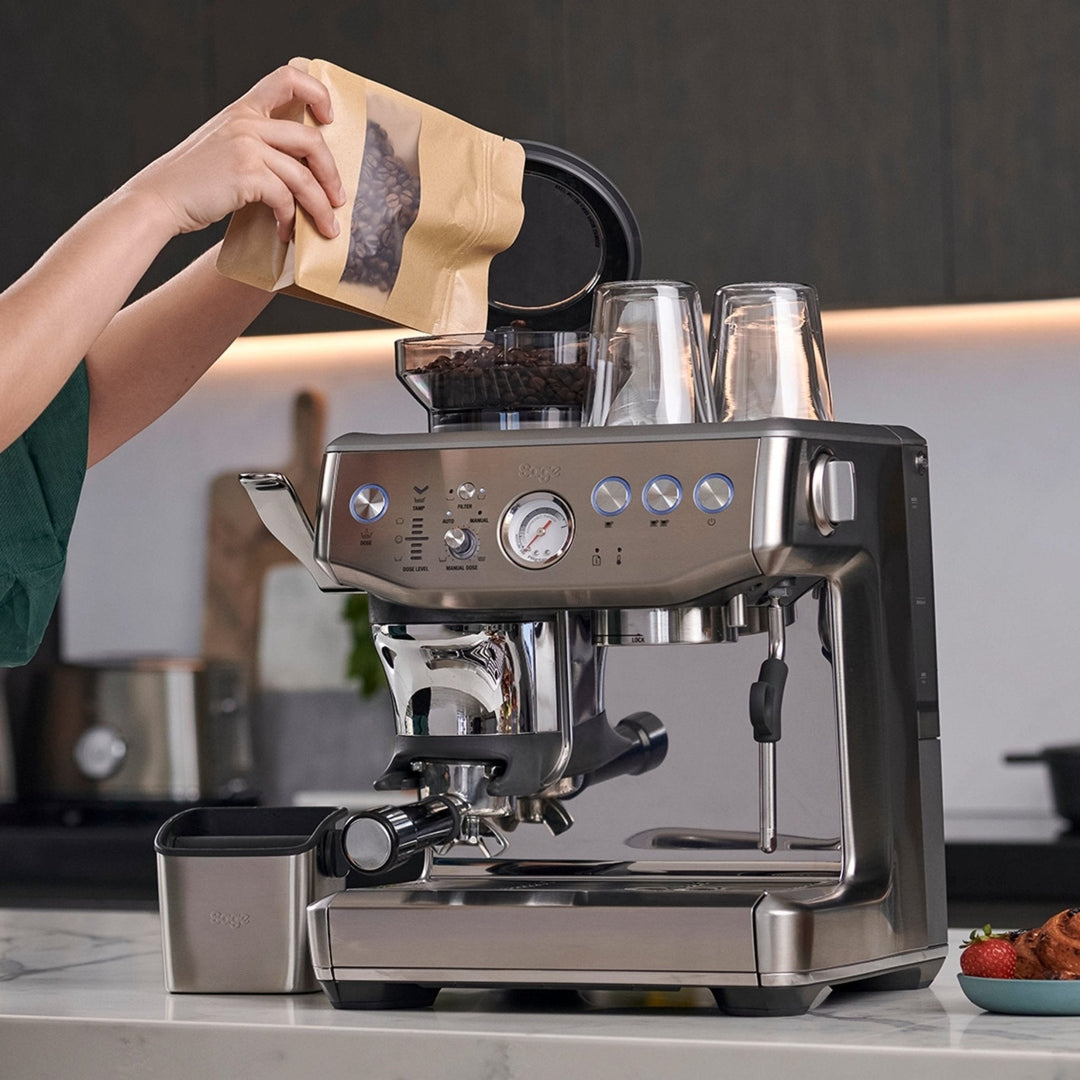 The Barista Express™ Impress by Sage Stainless Steel | SES876BSS4GUK1 Sage Coffee Machine Euronics Ireland