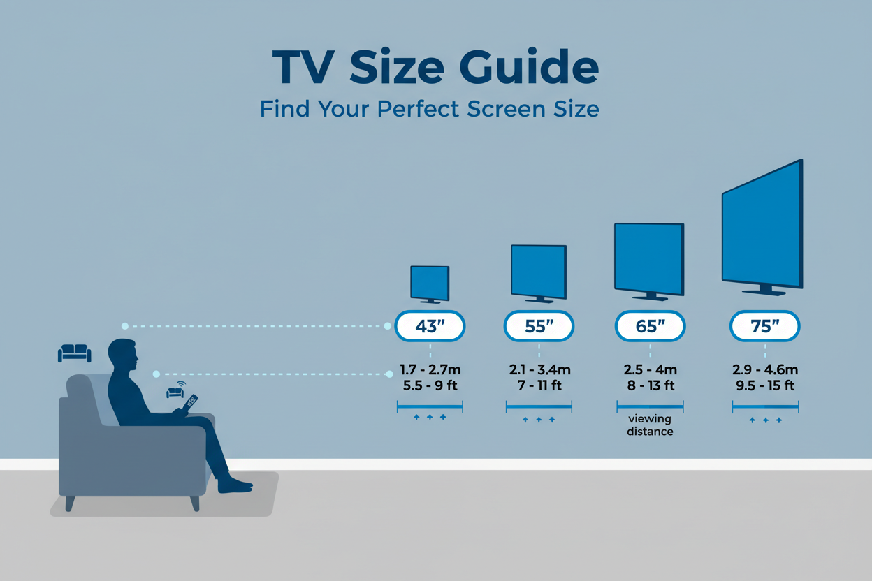 46 Inches Comparison 55 vs 65 Inch TV: What Size Is Right for Your Home in Ireland?