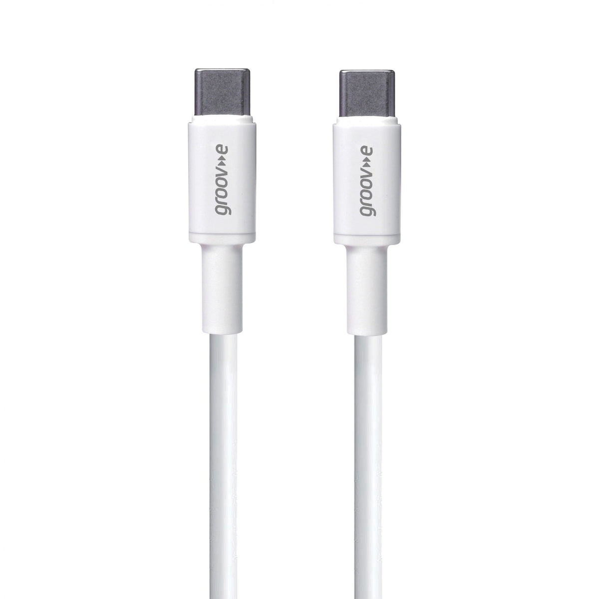 Groov-e USB-C to USB-C Charging Cable 3m White - official product image