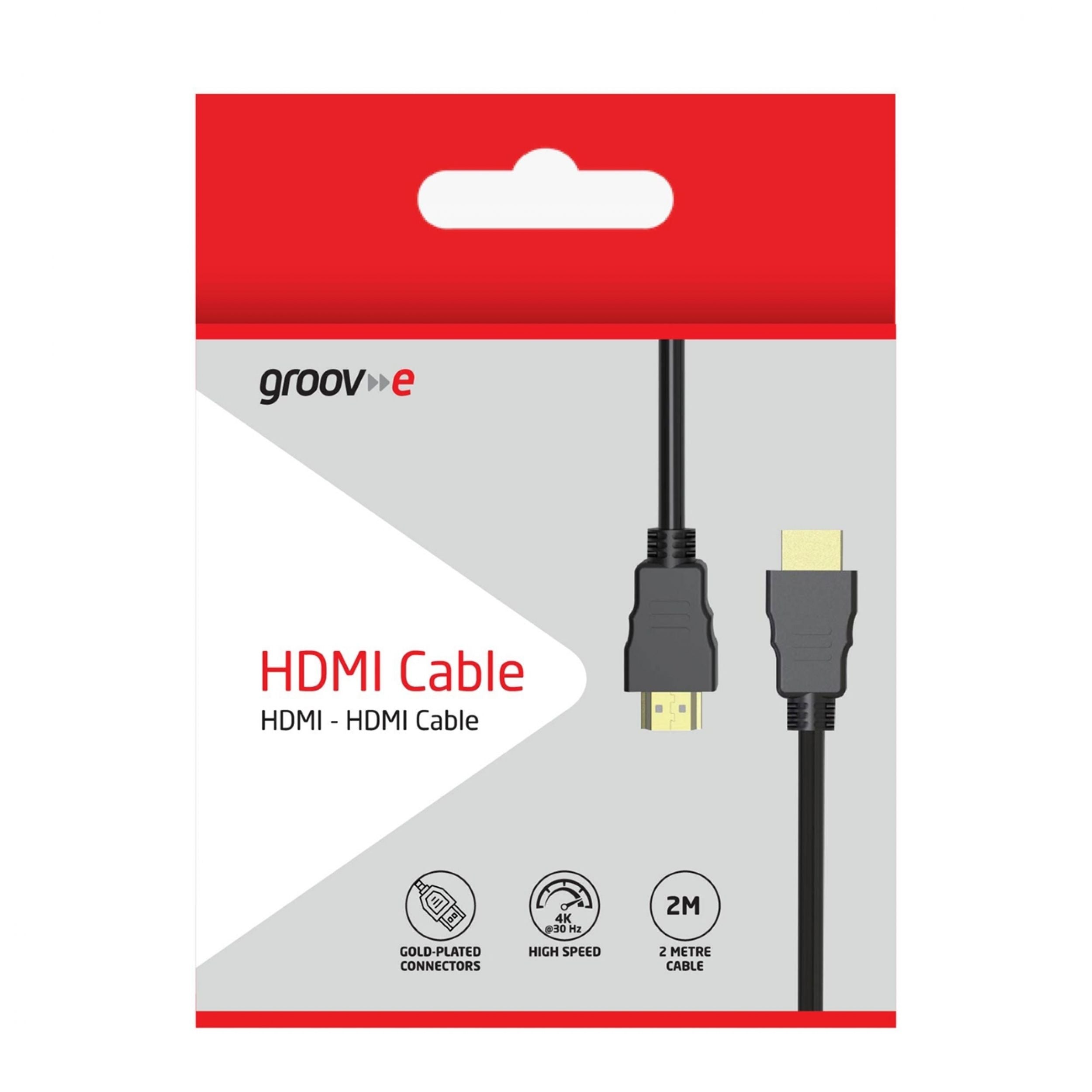 Groov-e HDMI to HDMI Cable 2m - official product image