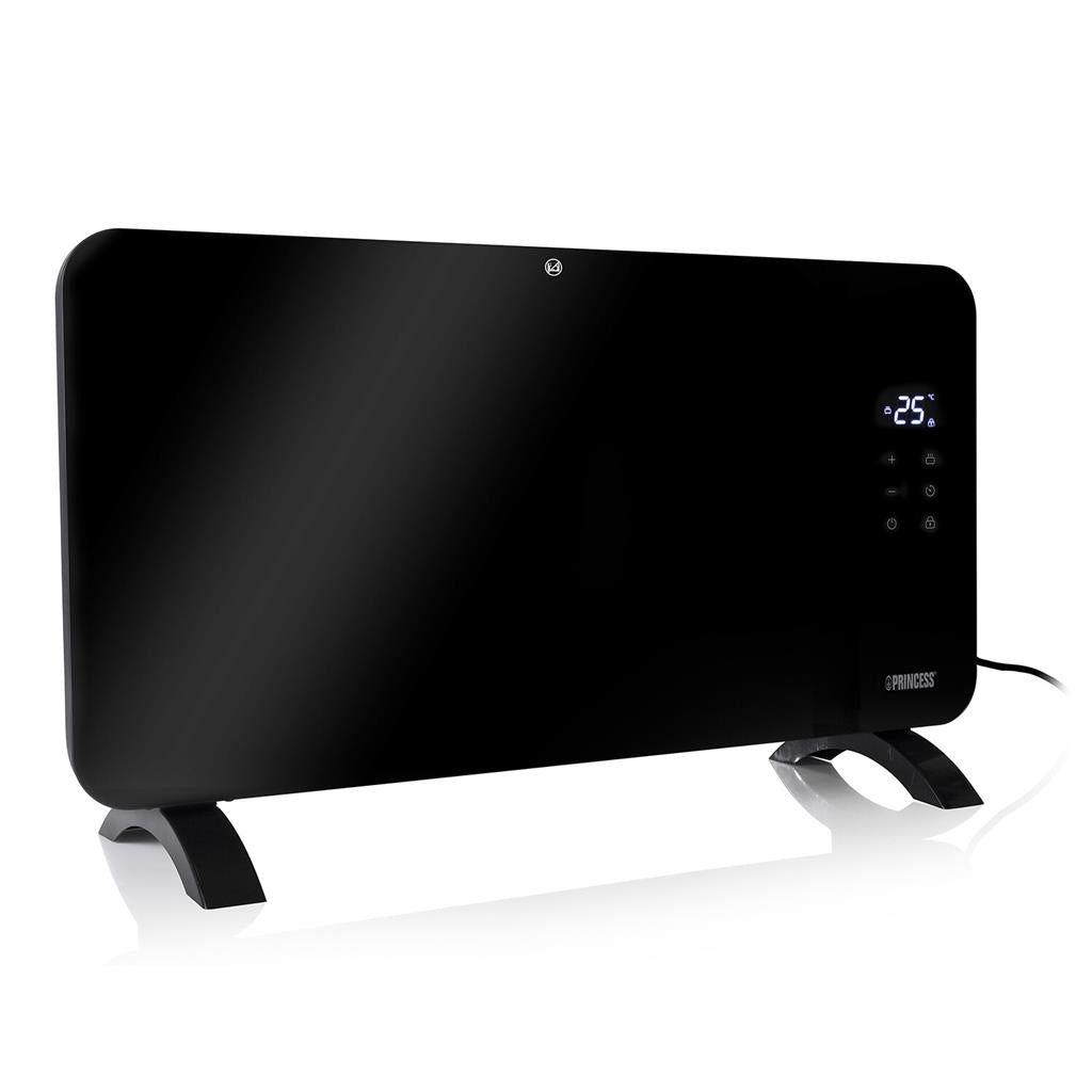 Princess 2000W Smart Glass Panel Heater - Black | 01.348201.02.001