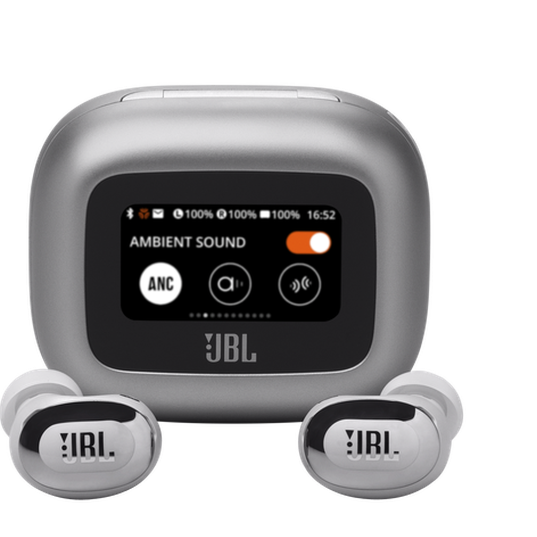 JBL Live Buds 3 True Wireless Noise-Cancelling Earbuds Silver | JBLLIVEBUDS3SIL JBL Earbuds Euronics Ireland