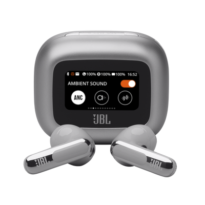 JBL Live Flex 3 True Wireless Noise-Cancelling Open-Stick Earbuds | JBLLIVEFLEX3SIL