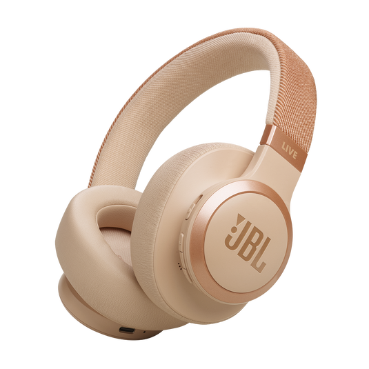 JBL Live 770NC Over-Ear Noise-Cancelling Headphones – Sandstone | JBLLIVE770NCSAT