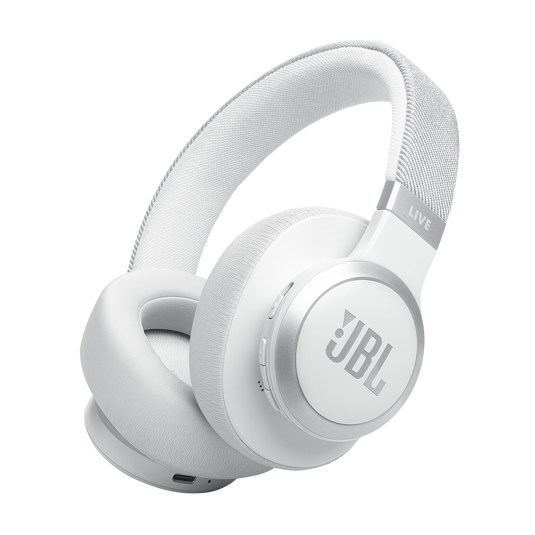 JBL Live 770NC Over-Ear Noise-Cancelling Headphones – White