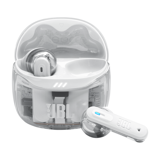 JBL Tune Flex 2 Ghost Edition True Wireless Noise-Cancelling Open-Stick Earbuds | JBLTFLEX2GWHT