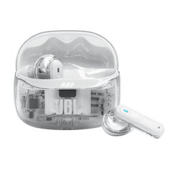 JBL Tune Beam 2 Ghost Edition True Wireless Noise-Cancelling Earbuds | JBLTBEAM2GWHT