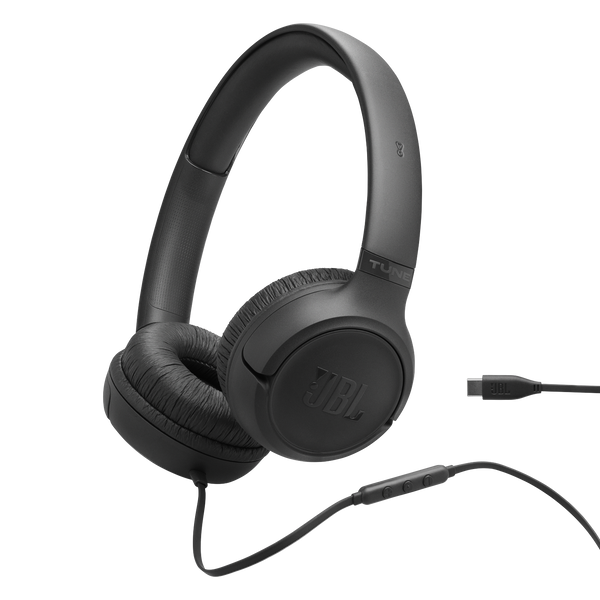 JBL Tune 530C USB-C Wired On-Ear Headphones Black product image