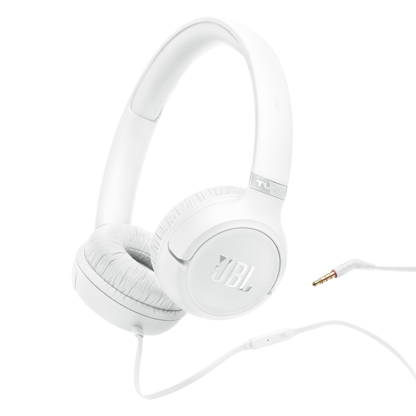 JBL Tune 530 Wired On-Ear Headphones White product image