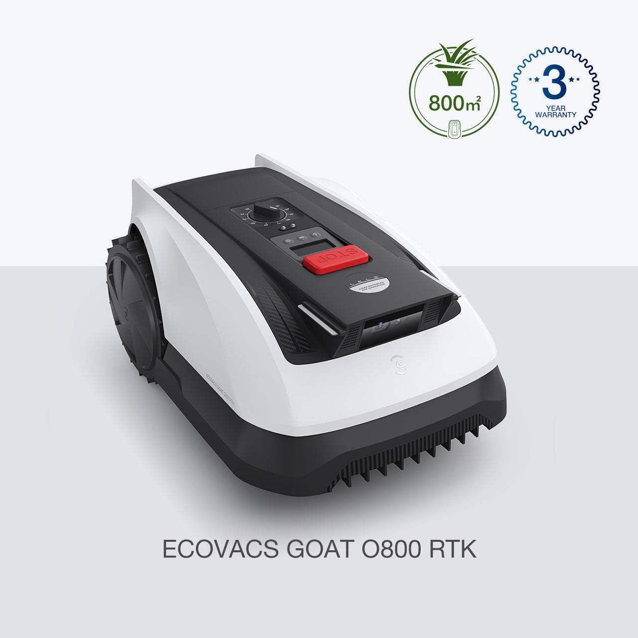 Ecovacs GOAT O800 RTK - Robotic Lawn Mower with Wire-Free RTK Navigation, up to 800m² | 270-MR2452IO