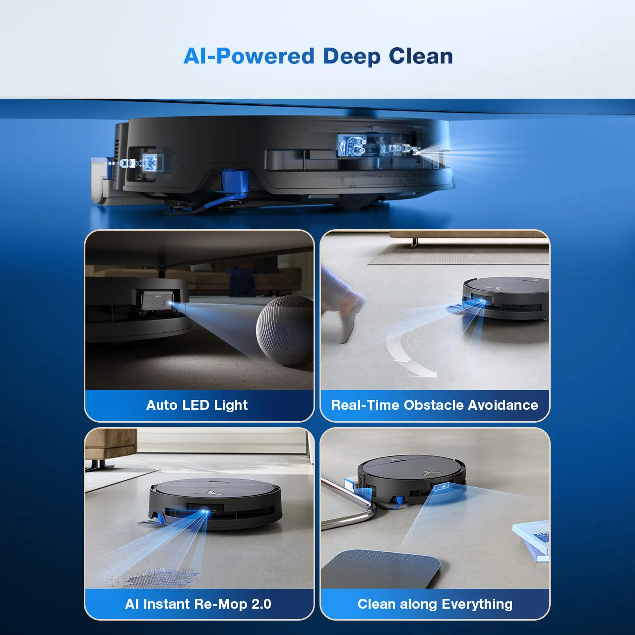 ECOVACS DEEBOT X9 PRO OMNI Robot Vacuum & Mop | Dual-Powered Flagship Cleaner