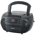 Groov-e Traditional Boombox CD Cassette and FM Radio Black product image