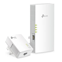 TP-Link TL-WPA7817 KIT AV1000 Powerline, AX1500 WiFi 6, Gigabit port & EasyMesh — product view, Wi-Fi 6 powerline unit paired with plain powerline unit