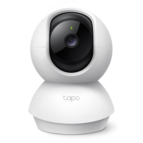 Tapo C210P2 pan and tilt home security Wi-Fi camera, single-unit front detail view