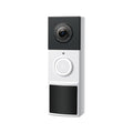 Tapo D210 video doorbell camera, front view showing lens, button and PIR sensor