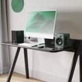 Majority D50X Powered Bookshelf Speakers, Green - official product image