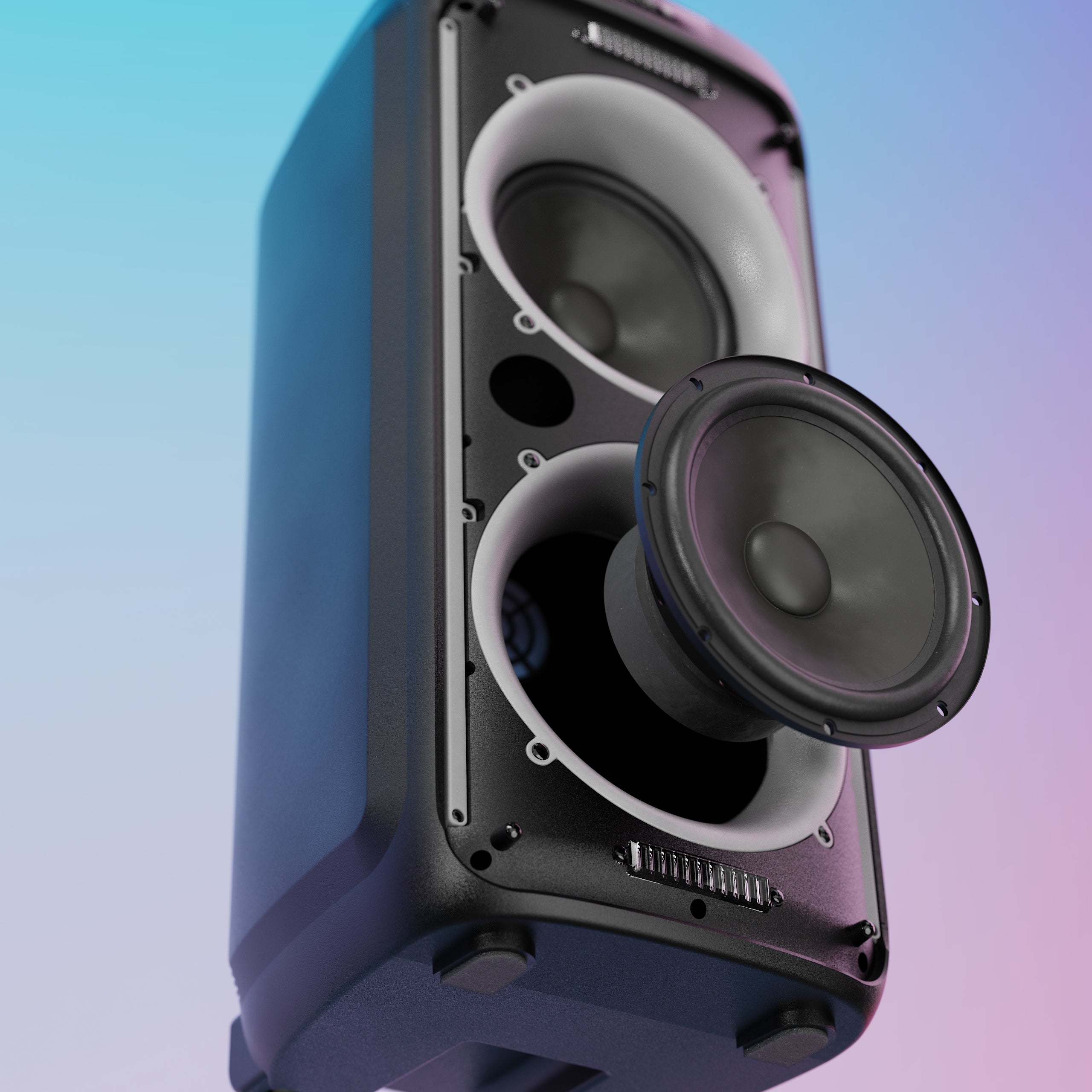 Majority Pulse P3 Portable Party Speaker, Black - official product image