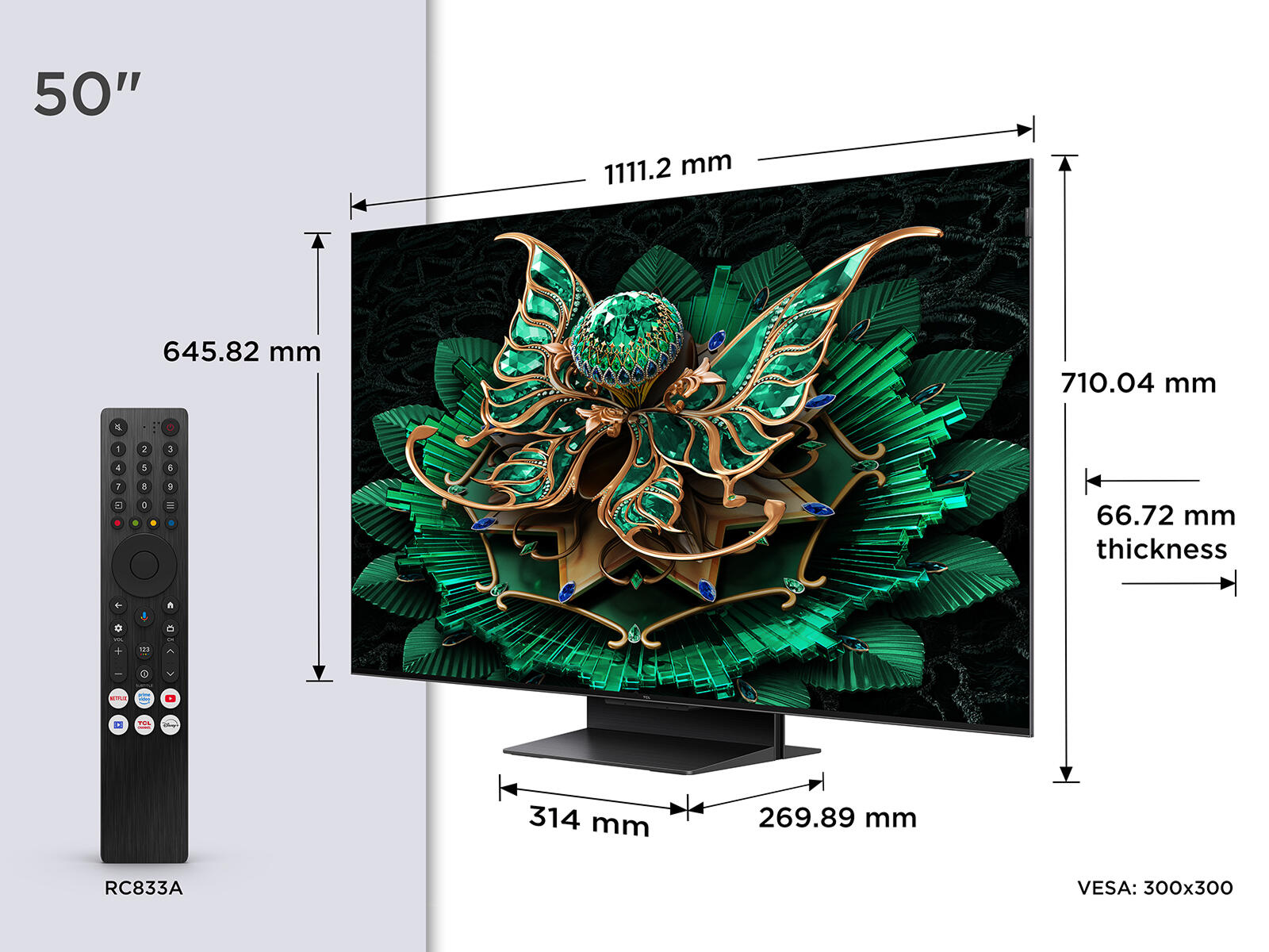 TCL 50"Mini LED with B&O Speakers | 50C7K