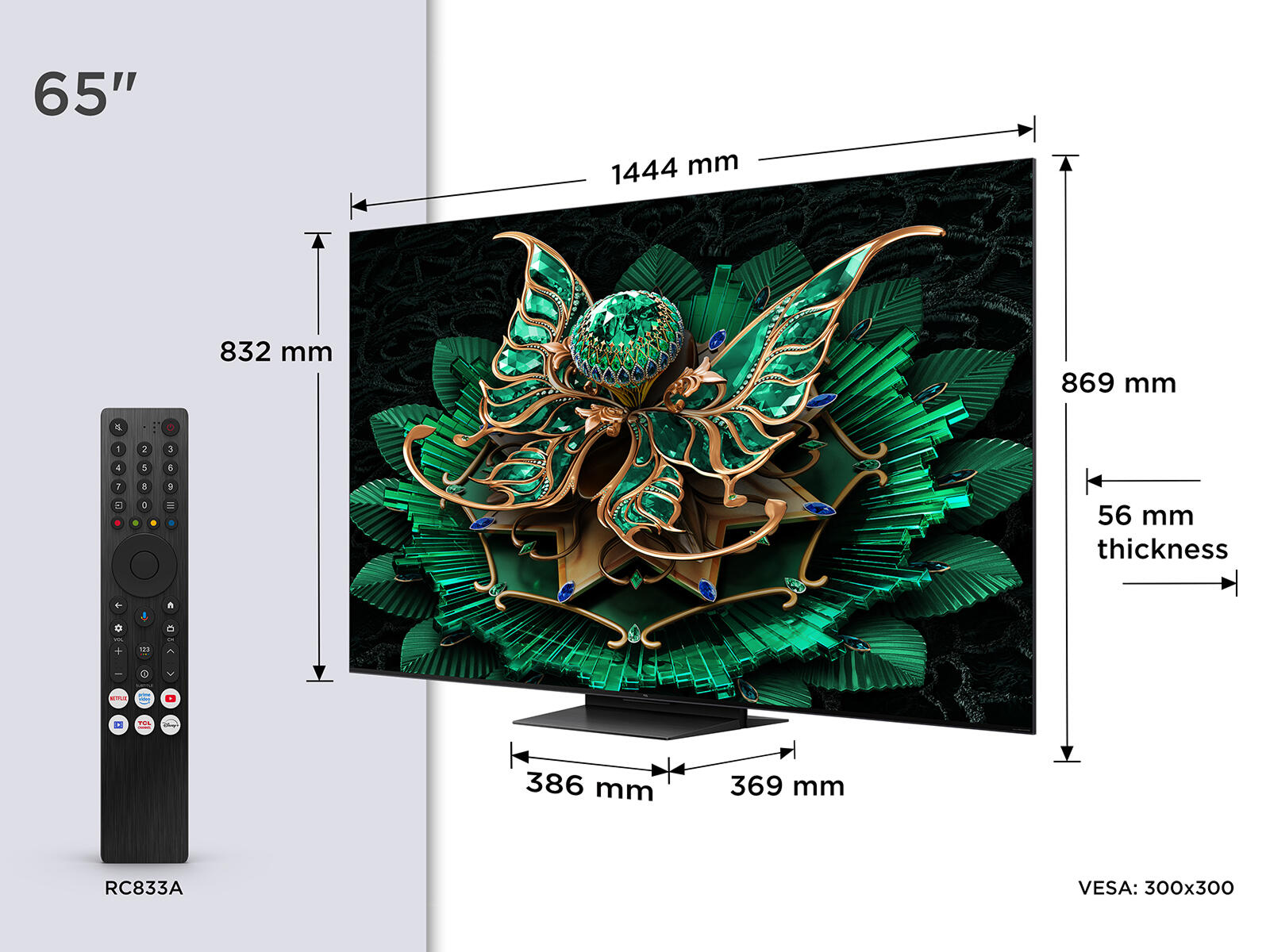 TCL 65"Mini LED with B&O Speakers | 65C7K