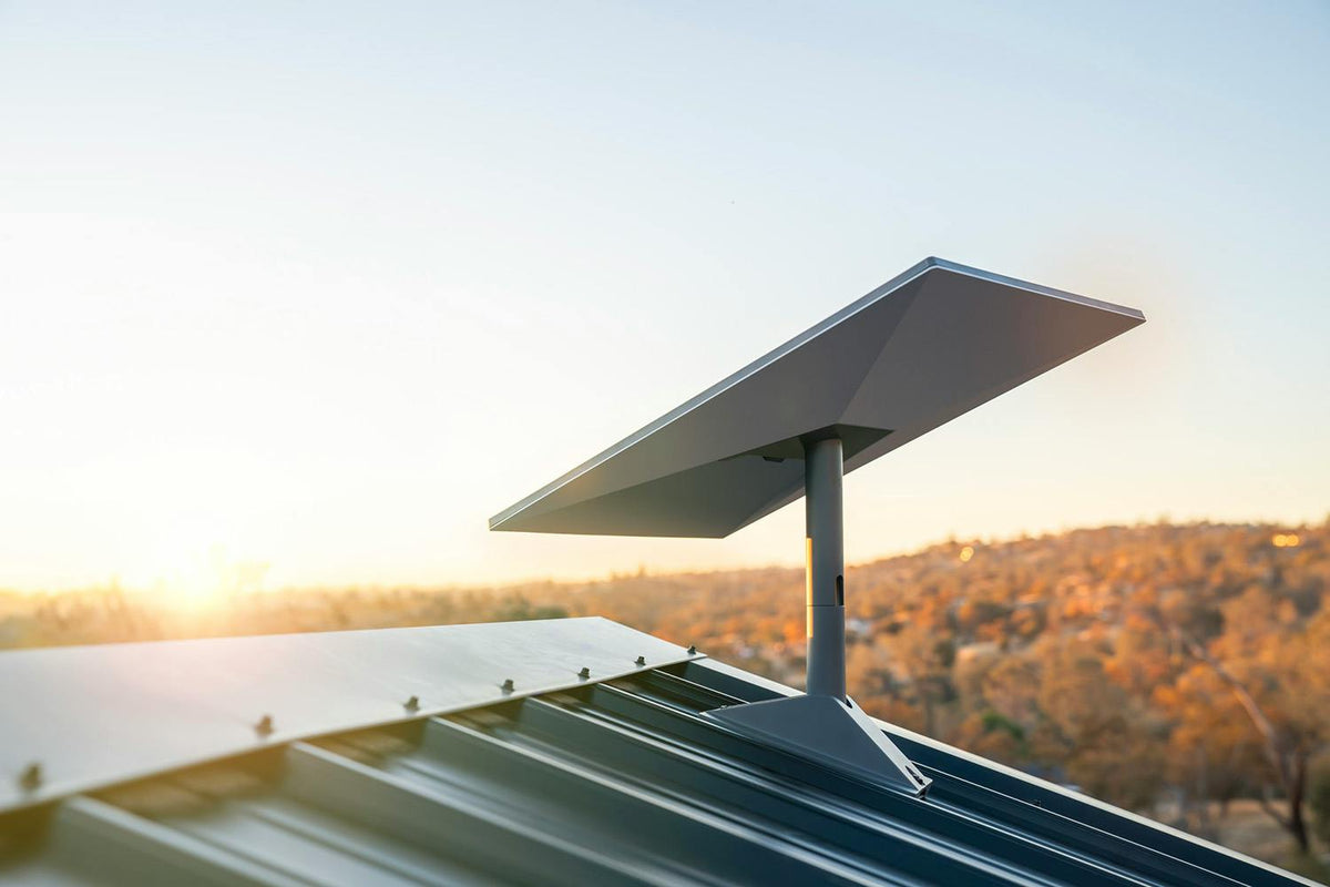 Starlink Standard Satellite Antenna & WiFi Router Kit - mounted on a roof