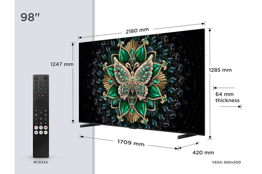 TCL 98" 144Hz Mini LED Google TV | 98C6K