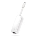 TP-Link UE300C USB 3.0 Type-C to Gigabit Ethernet Network Adapter — angled view showing USB-C connector