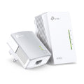 TP-Link TL-WPA4220 KIT AV600 Powerline Wi-Fi Booster 2 LAN, KIT — product view, alternate angle, two units
