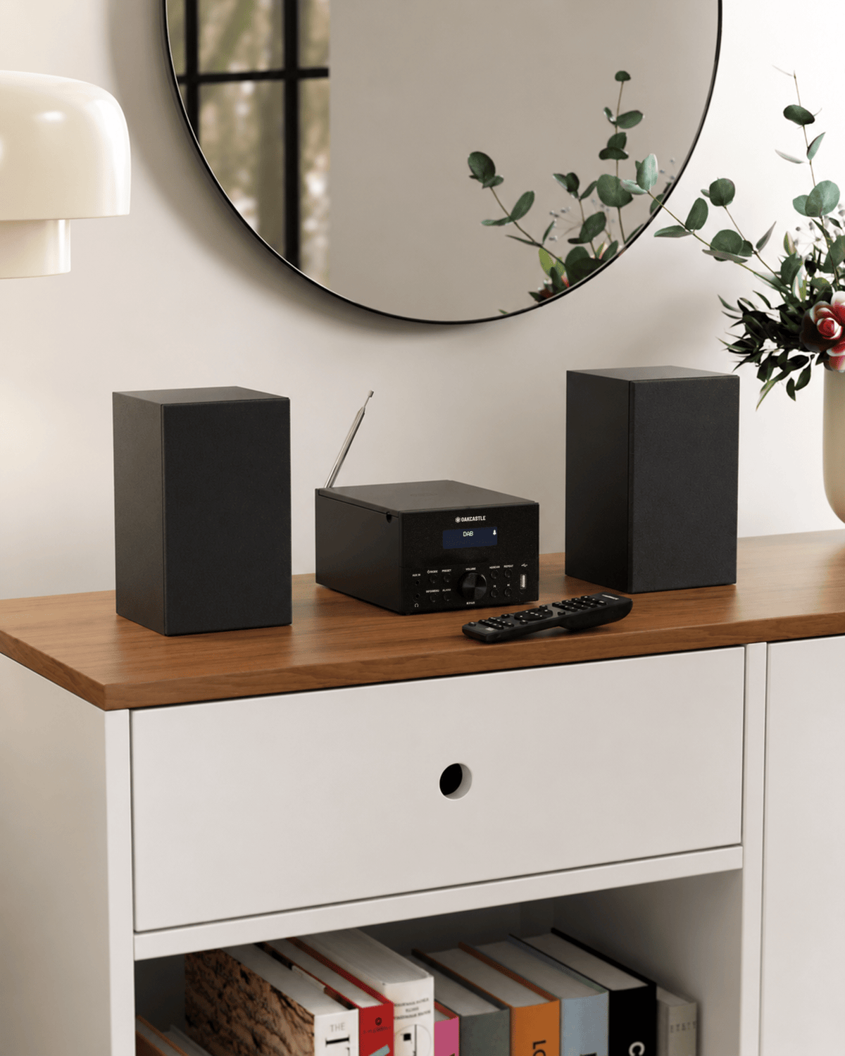 Oakcastle DAB150 DAB/FM Radio Hi-Fi System, Black - official product image