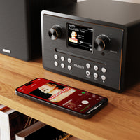 Majority Homerton 2 Internet Radio Music System with CD, Black - official product image