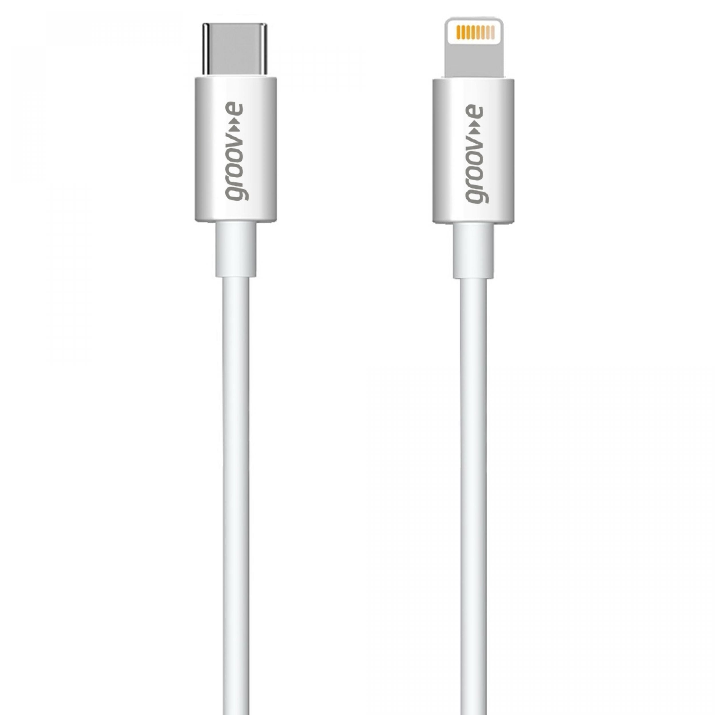 Groov-e MFI Lightning to USB-C Charging Cable 1m - official product image
