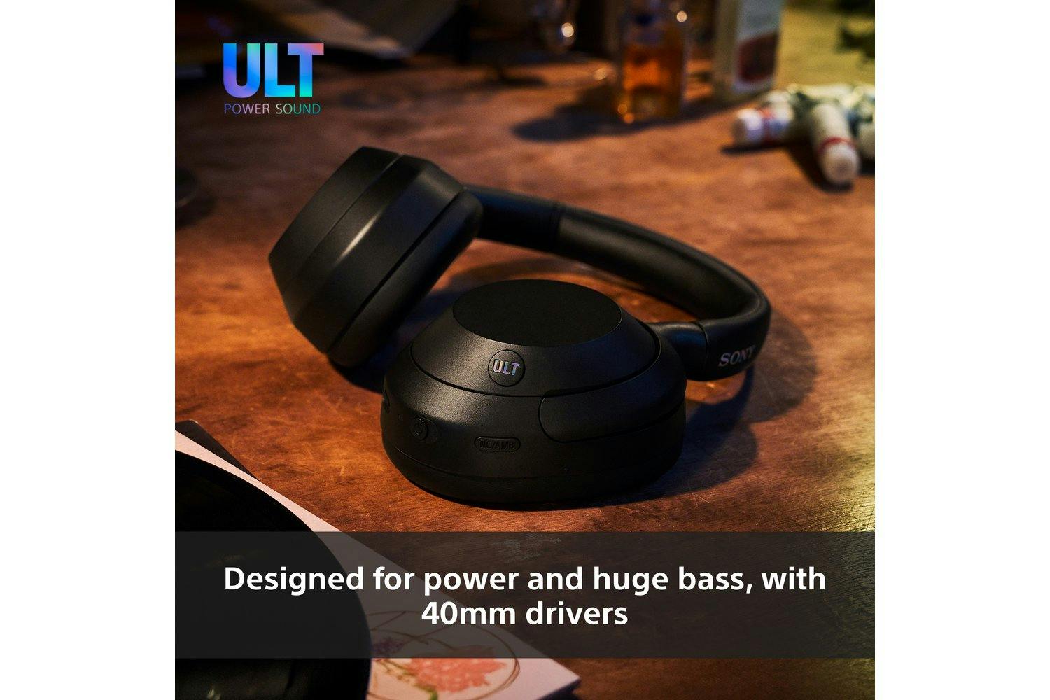 Sony ULT WEAR Over-Ear Wireless Noise Cancelling Headphones – Forest Grey | WH-ULT900N