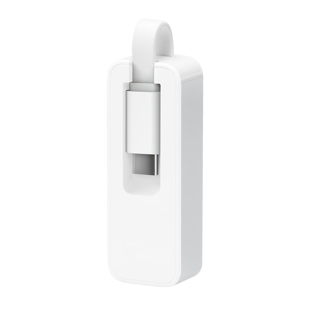 TP-Link UE300C USB 3.0 Type-C to Gigabit Ethernet Network Adapter — angled view, alternate angle