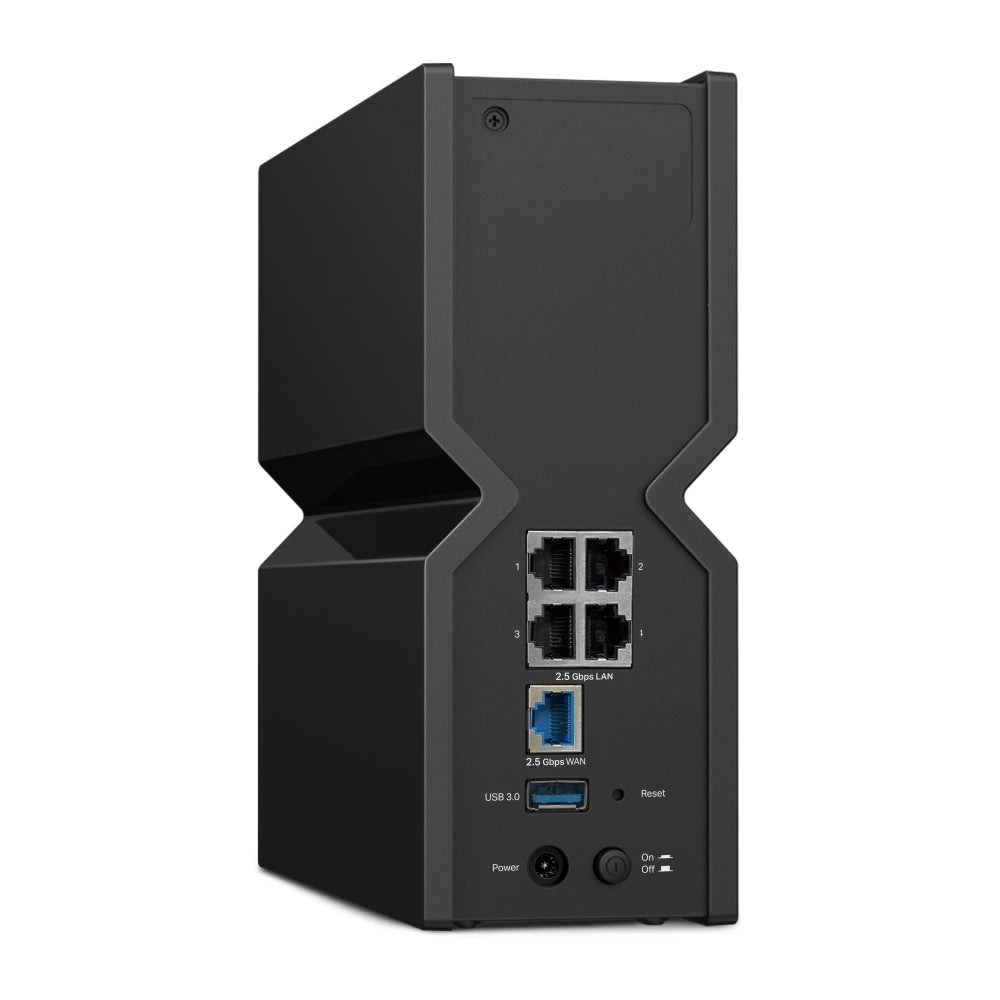 TP-Link Archer BE550 — rear view showing 2.5G ports