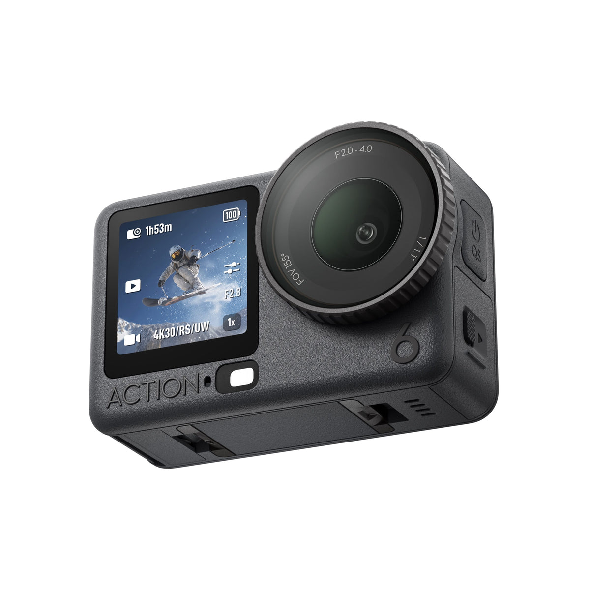 DJI Osmo Action 6 8K Action Camera Adventure Combo - side view