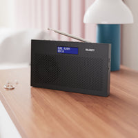 Majority Histon Portable DAB/FM Radio, Black - official product image