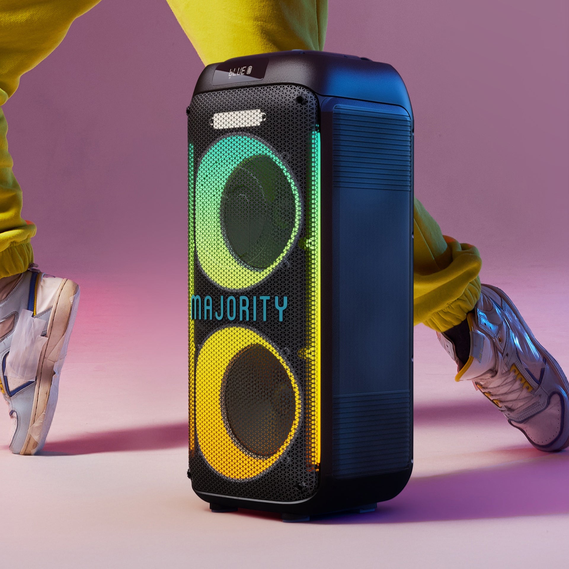 Majority Pulse P2 Portable Party Speaker, Black - official product image
