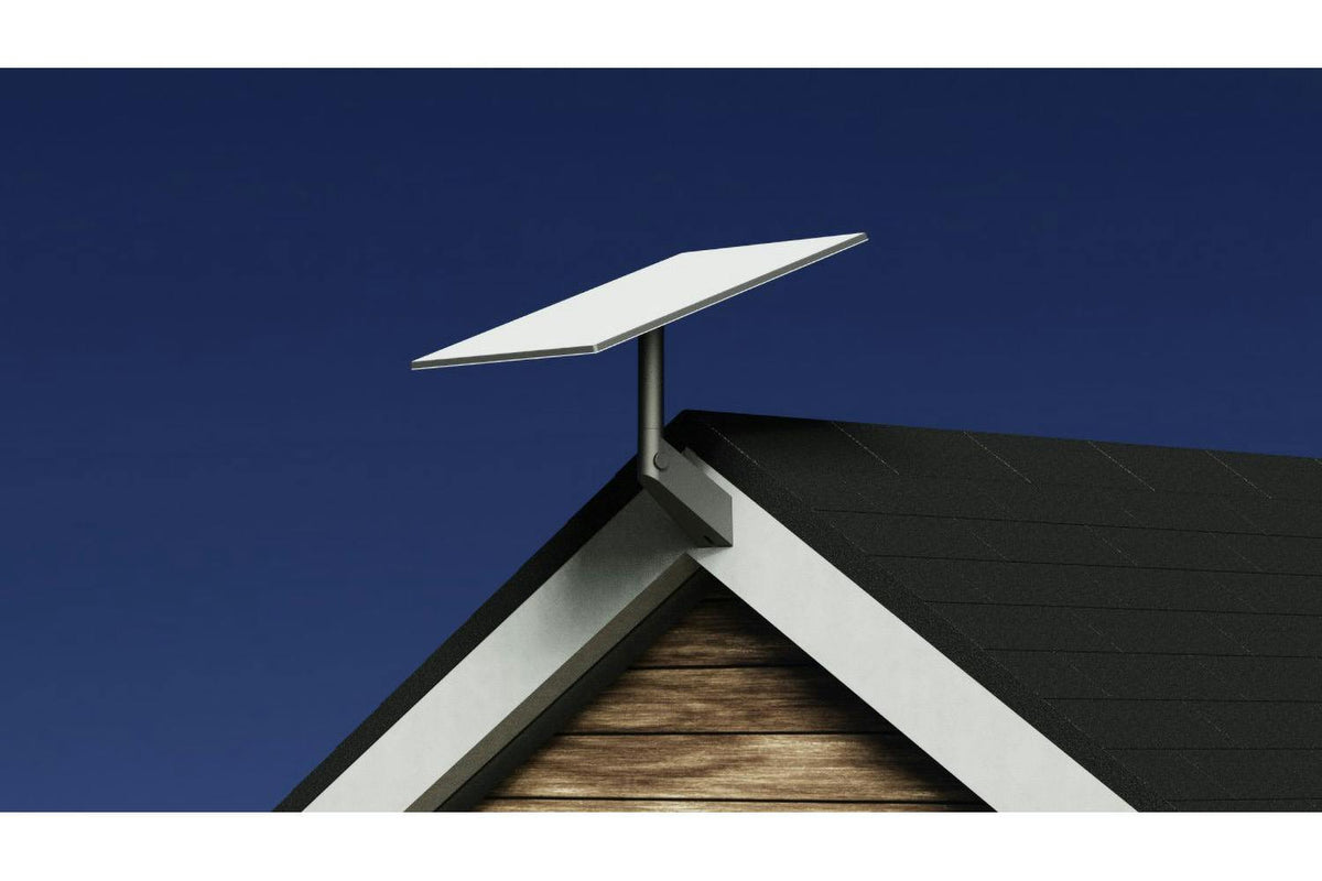 Starlink Standard Wall Mount - antenna on the wall mount