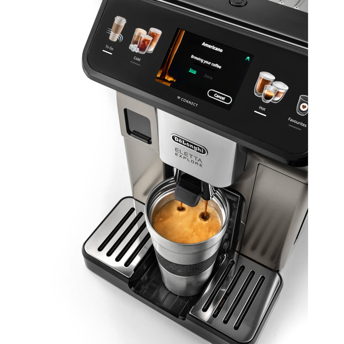 DeLonghi Eletta Explore Fully Automatic Coffee Machine – view 6