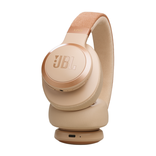 JBL Live 770NC Over-Ear Noise-Cancelling Headphones – Sandstone | JBLLIVE770NCSAT