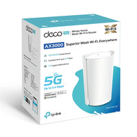 TP-Link Deco X50-5G retail packaging with single unit alongside box