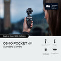 DJI Osmo Pocket 4P 4K Gimbal Camera Standard Combo - Black - Standard Combo contents