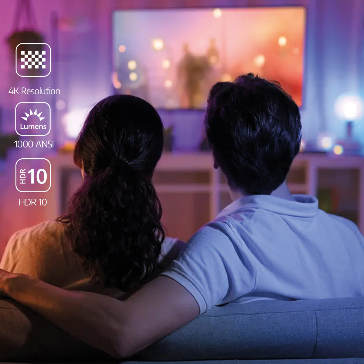 Philips GamePix 900 4K DLP Gaming Projector, 240Hz - Black - home cinema viewing