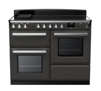 Rangemaster Estel Deluxe 110 Induction range cooker in Slate with Chrome trim