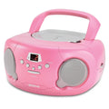 Groov-e Original Boombox CD Player with AM/FM Radio Pink - official product image