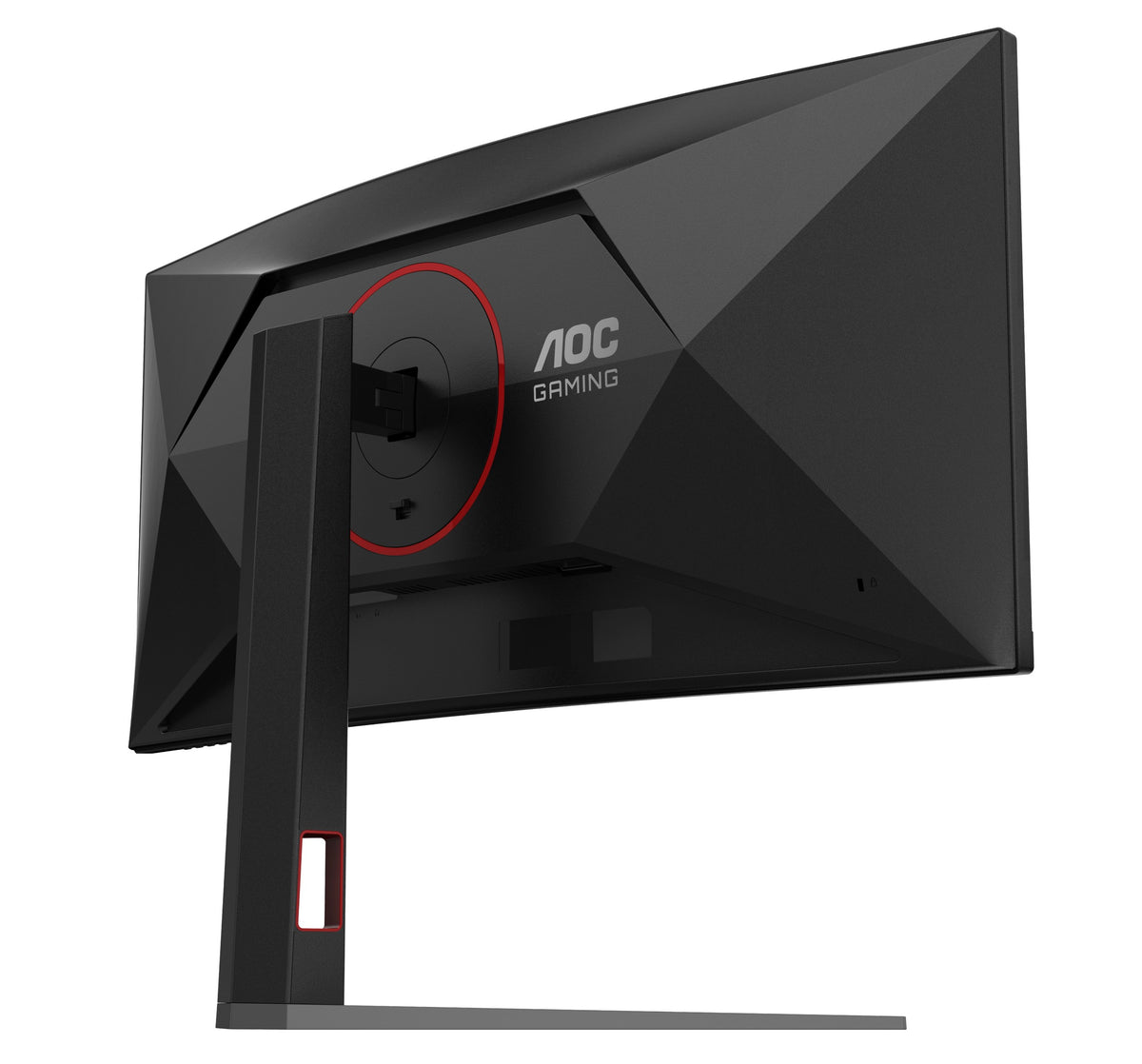 AOC AGON CU34G4P 34" WQHD 180Hz Curved Ultrawide Gaming Monitor - back view angled left